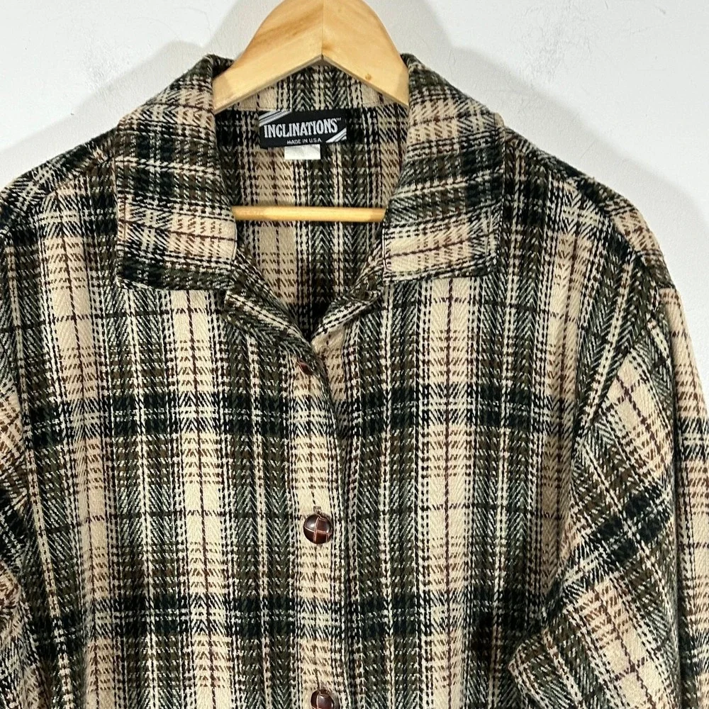 Vintage INCLINATIONS Shacket Work Barn Jacket Mens Size‎ Large